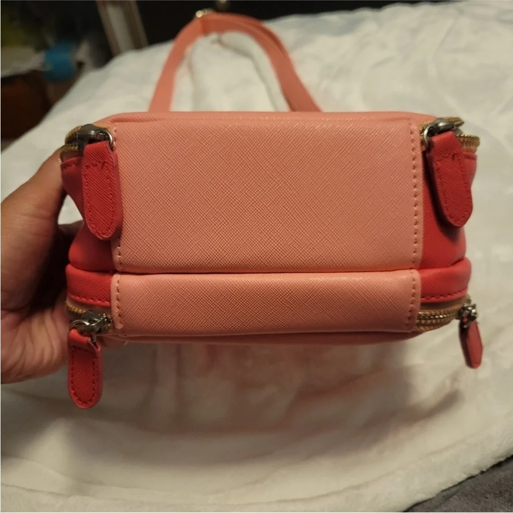 Coral Pink little girls Crossbody Bag